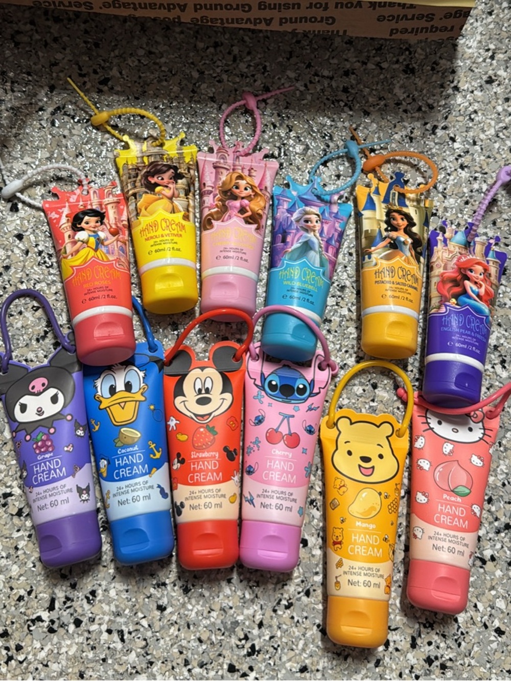 12 pcs Disney/Sanrio Character Hand Cream - Assorted Colors (Pack)